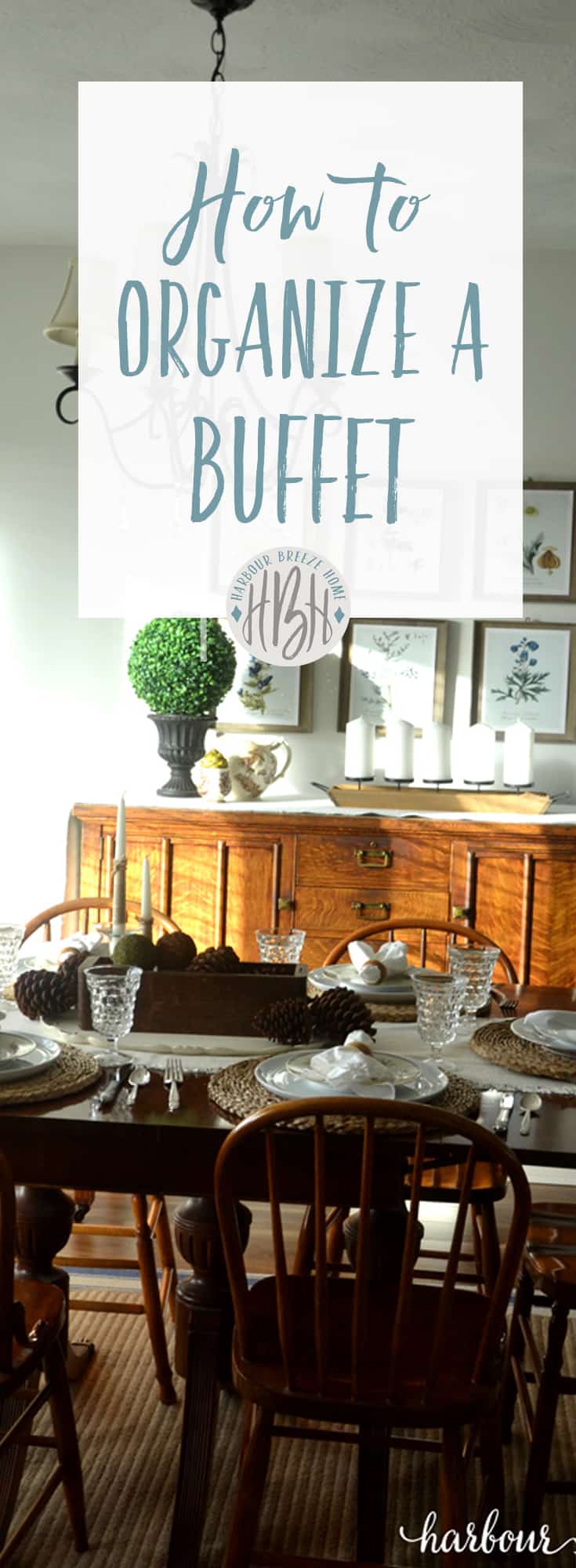 The Organized Buffet Table