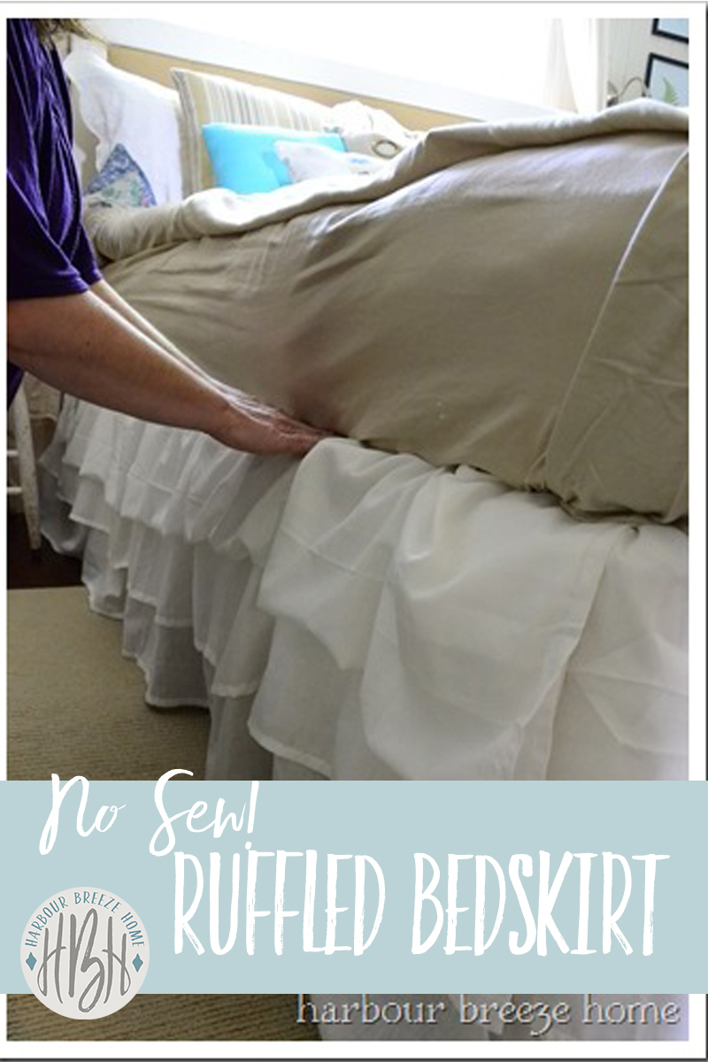 Simple No Sew Ruffled Bedskirt Project
