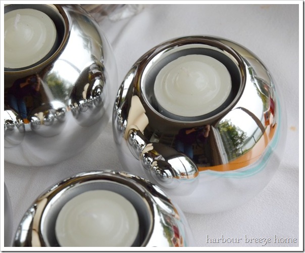 silver candle holder