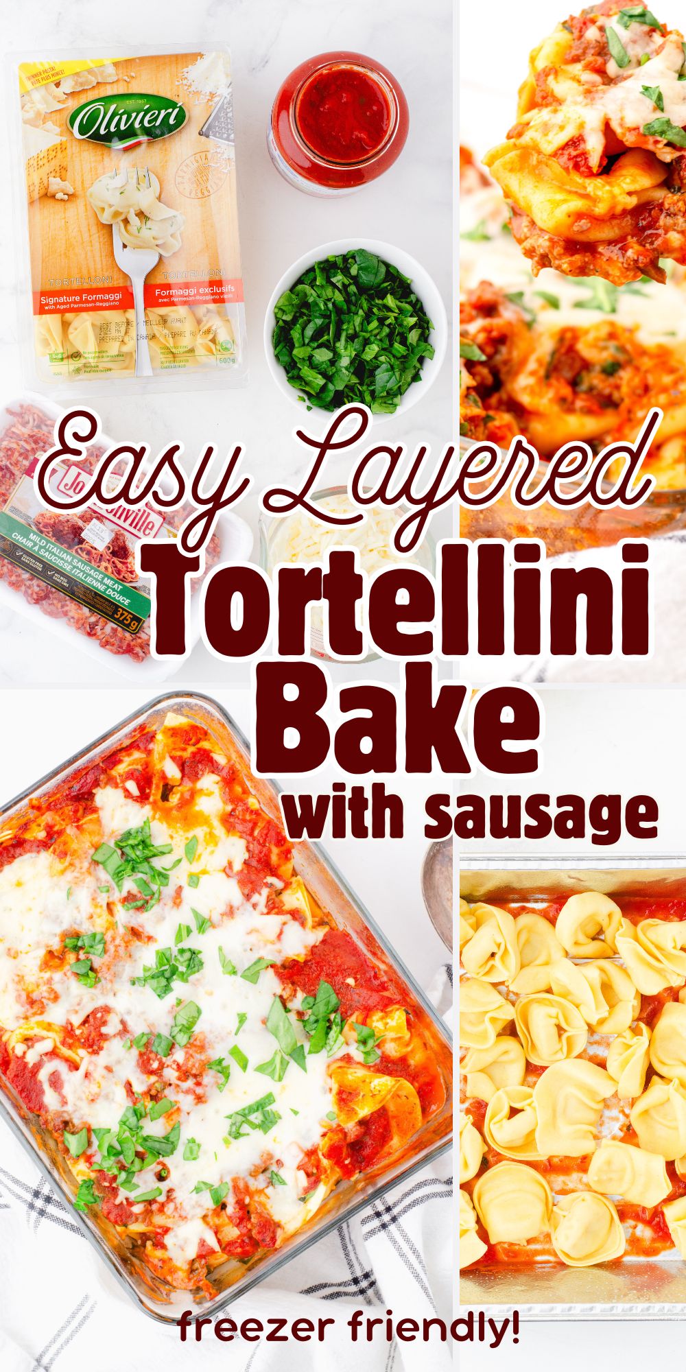 Easy Tortellini and Sausage Bake Casserole (Make-Ahead + Freezer Tips!)