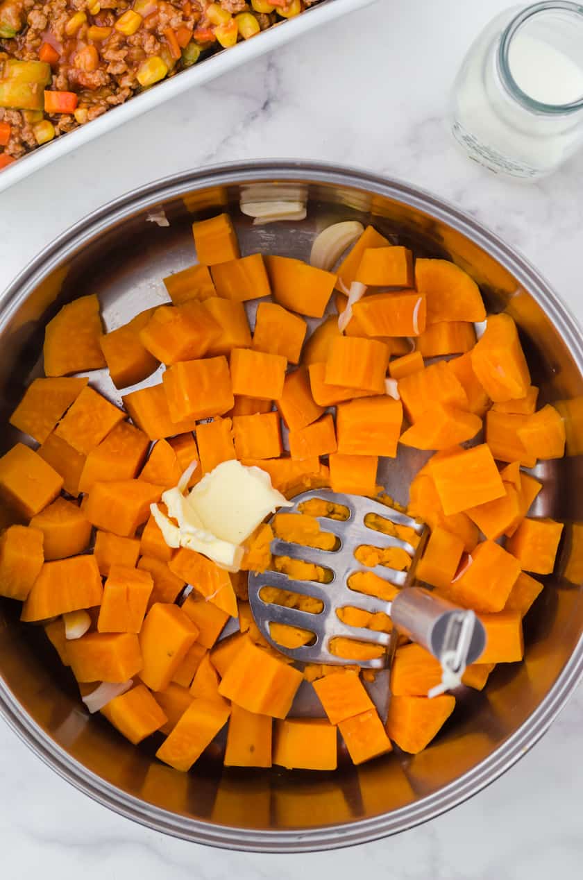 Turkey Shepherd's Pie with Sweet Potatoes