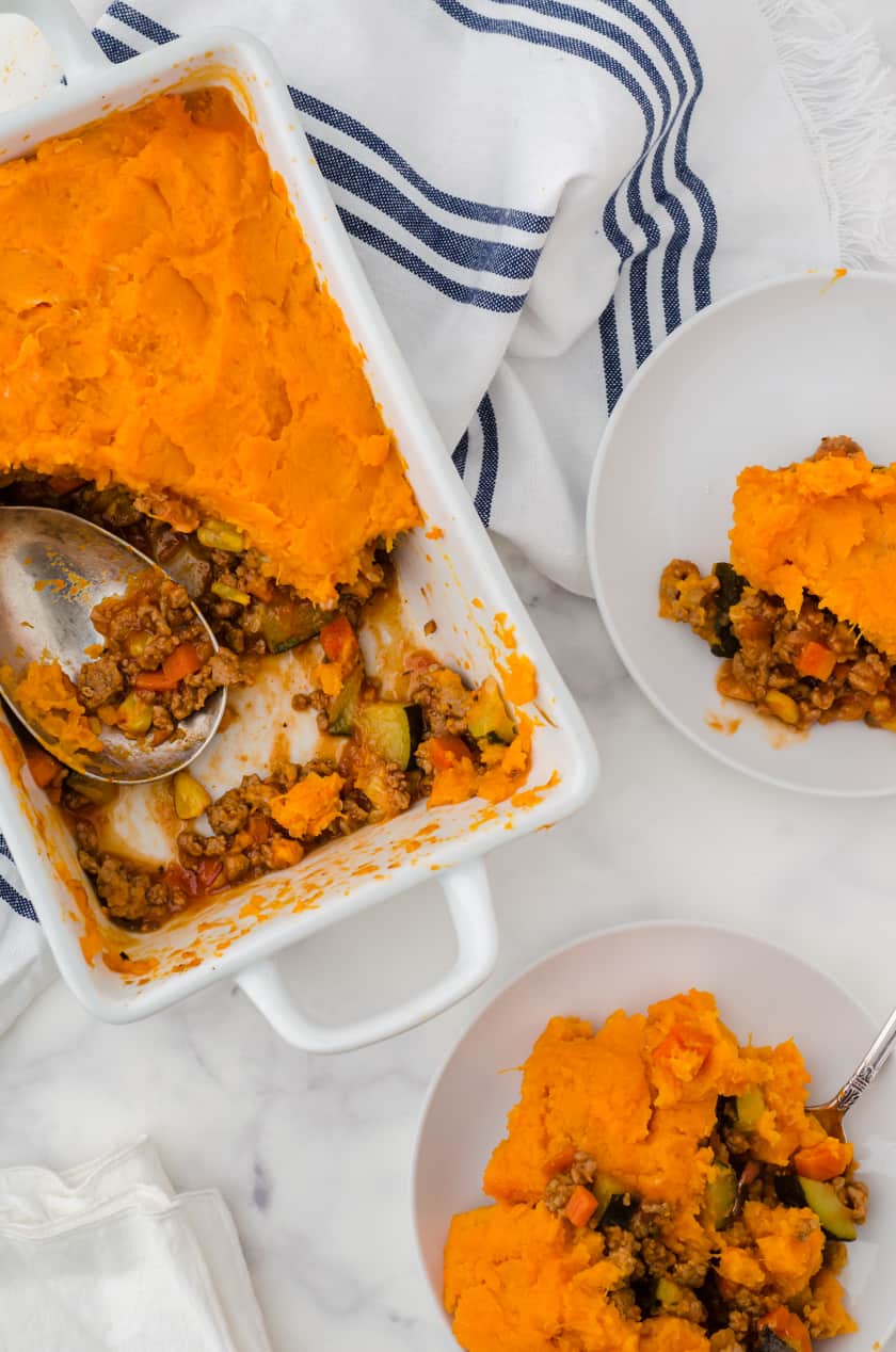 Turkey Shepherd's Pie with Sweet Potatoes