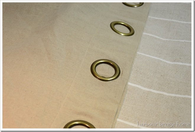 Repurpose a Grommet Curtain as a Pillow