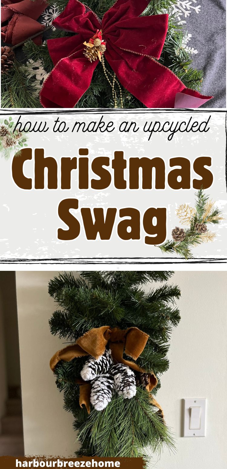 Upcycled Christmas Decorations: Give Old Faux Swags New Life!