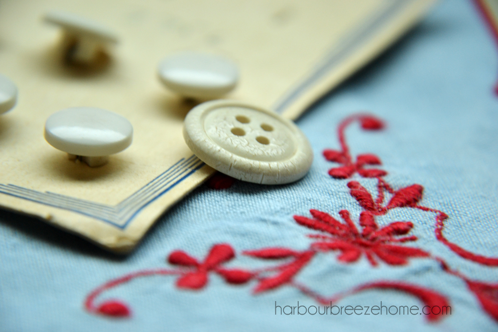 vintage linen sachets