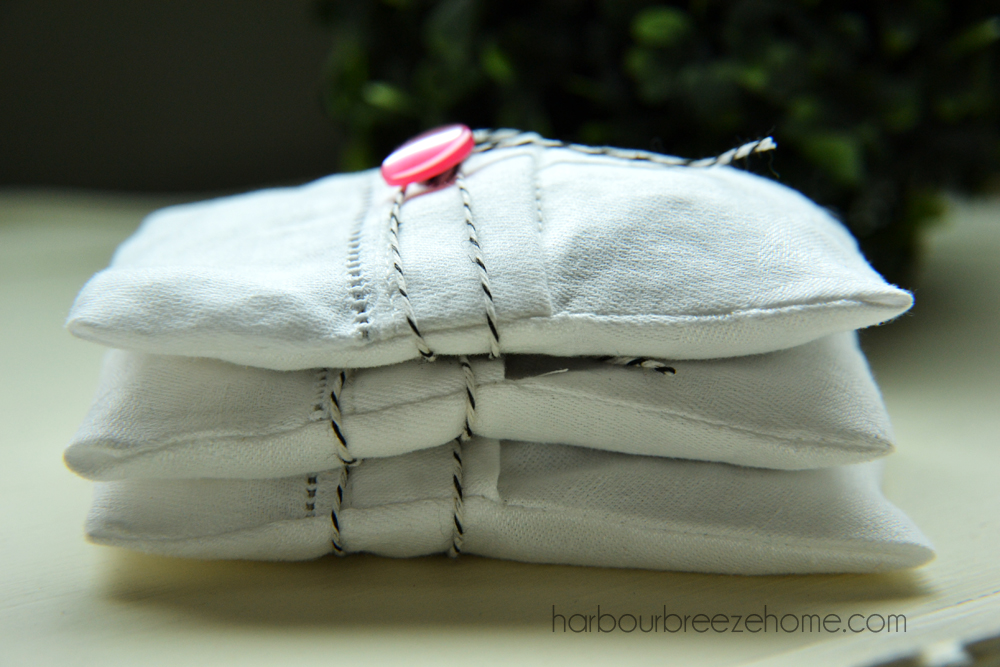 vintage linen sachets