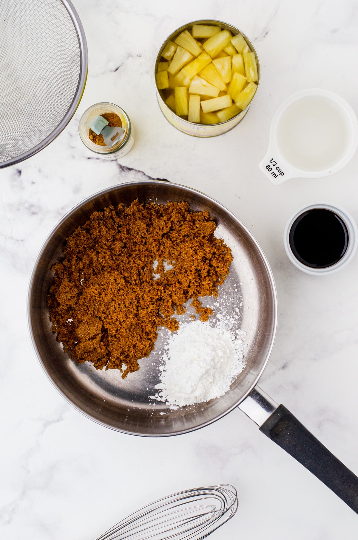 Ingredients for sweet and sour sauce for waikiki meatballs