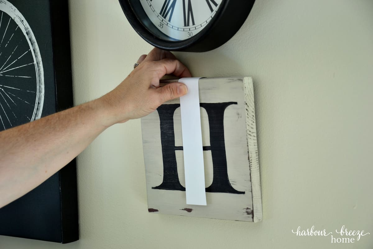 hanging picture on the wall