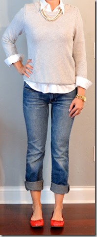 sweater over top