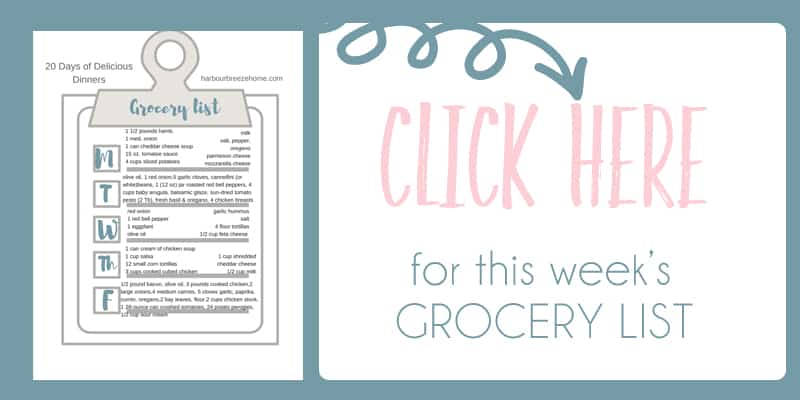 GROCERY LIST BUTTON