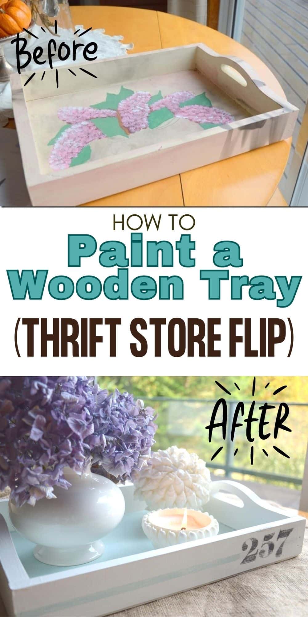 How to Paint a Wooden Tray