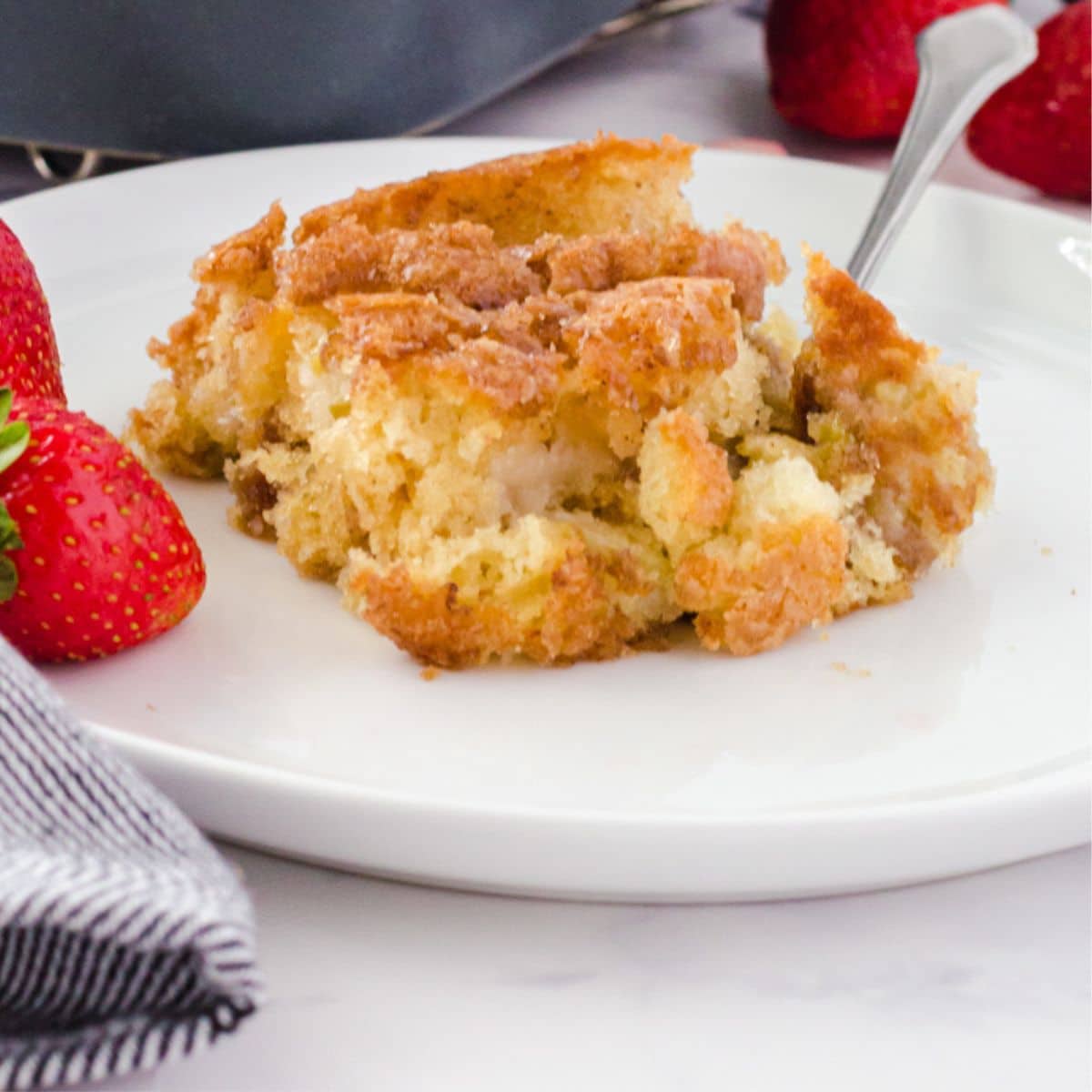 Simple Rhubarb Coffee Cake Delight