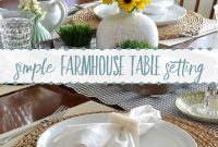 Sweet and Simple Farmhouse Tablescape Ideas