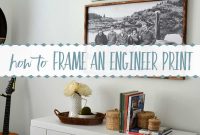 How to Frame an Engineer Print: DIY Large-Format Wall Art