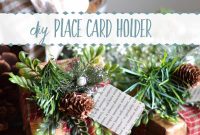 DIY Christmas Place Card Holders for Holiday Tables
