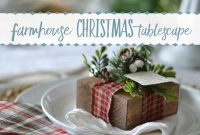 Classic Farmhouse Christmas Tablescape Inspiration