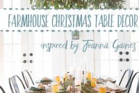 Christmas Farmhouse Table Decor Inspired by Joanna Gaines