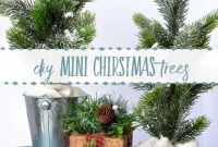 DIY Mini Flocked Christmas Tree Tutorial