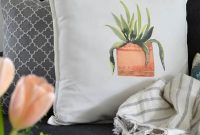 Make 10-Minute Spring Throw Pillows with Iron-On Transfer Paper