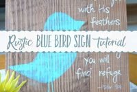 DIY Rustic Bluebird Wood Sign: Step-by-Step Guide