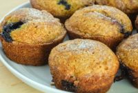 Pumpkin Muffins with Berries and Streusel Topping
