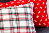 DIY Reversible Christmas Throw Pillow Covers