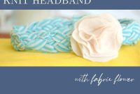 Braided Jersey Knit Floral Headband