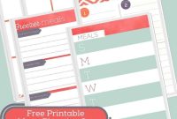 Free Printable Grocery List and Weekly Meal Planner PDF
