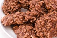 Chewy Chocolate Peanut Butter No-Bake Oatmeal Cookies