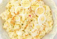 Classic Potato Salad with Hard-Boiled Eggs and Miracle Whip