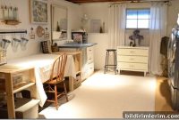 Basement Craft and Laundry Room Reveal: Before and After