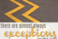 When Rules Don’t Apply: Understanding Exceptions