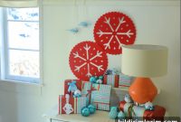 Christmas Entryway Table Decor with Gift Display Ideas