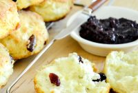 Flaky Buttermilk Cranberry Scones Recipe