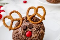 How to Make Rudolph Brownie Cookies from Box Mix