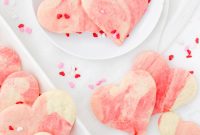 Pink Marble Heart Sugar Cookies Recipe for Valentines Day