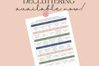 30-Day Decluttering Calendar – Free Printable