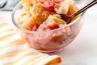 Sticky Rhubarb Pudding Recipe with Caramel Glaze