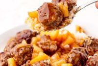 Waikiki Sweet and Sour Meatball Recipe with Pineapple Tidbits