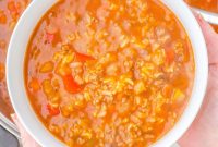Ground Beef and Rice Soup: Hearty Freezer-Friendly Meal