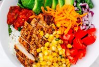 Build Your Own Mexican Chicken Rice Bowls Recipe