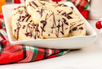 Cranberry Orange Whipped Shortbread Cookies