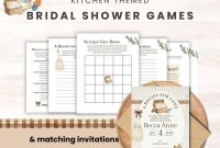 Printable Bridal Shower Invitations and Party Games