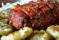 Weeknight Meatloaf Recipe with Tangy Brown Sugar Glaze