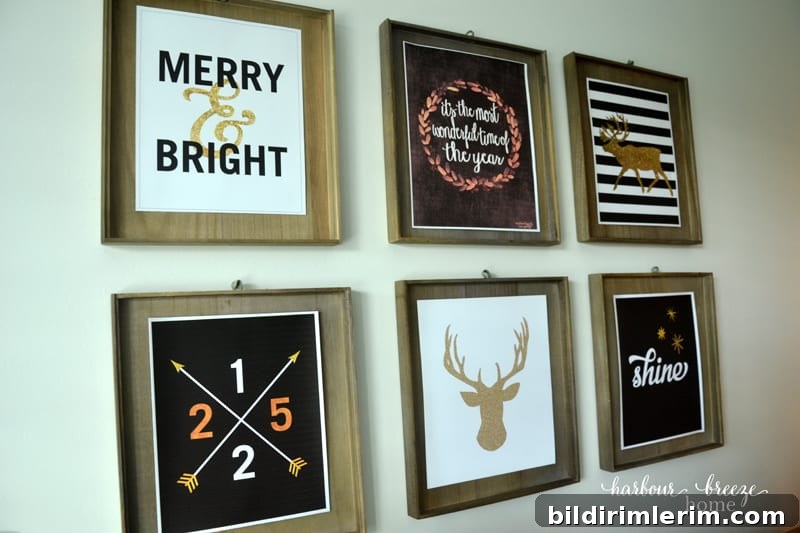 Farmhouse Christmas Decor in the Dining Room