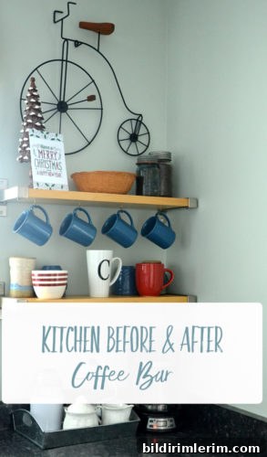 Townhouse kitchen before and after collage
