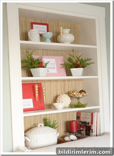 bookcase bookcase during holidays
