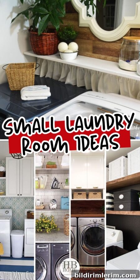 Small Laundry Room Ideas to Maximize Space and Storage 8 Small laundry room pin