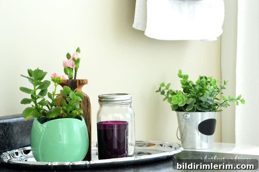 Quick & easy bathroom decor