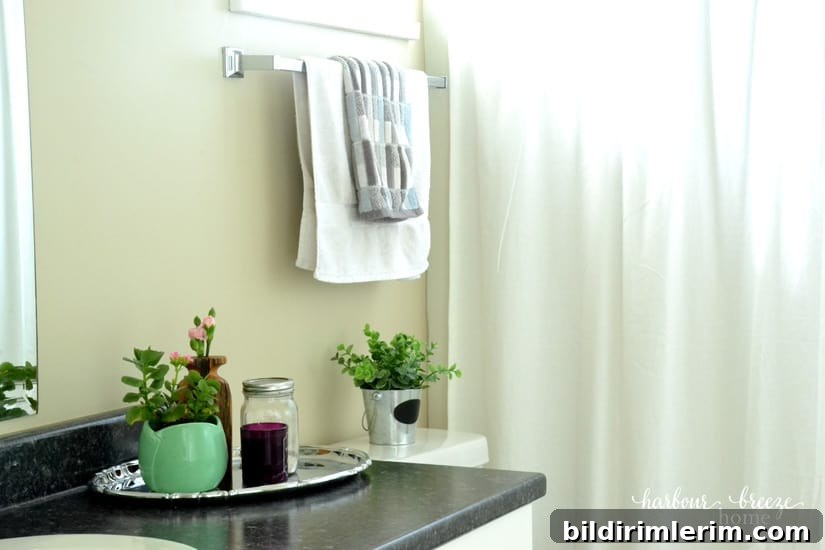 Quick & easy bathroom decor